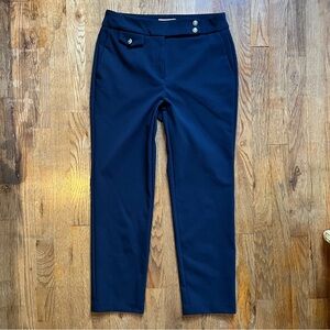 Rachel Zoe Midnight Blue Work Pants Mid Rise High Rise Womens Size 6
